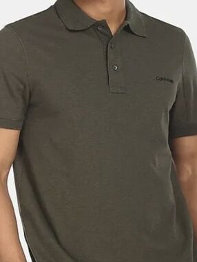 Calvin Klein Olive Green Polo Shirt